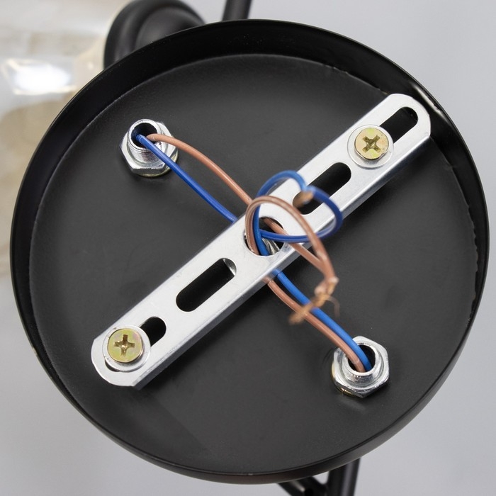 Люстра "Шарлин" 2хЕ27 40Вт черный 46х25х26 см BayerLux