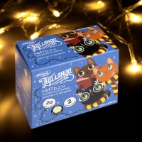 Гирлянда &laquo;Нить&raquo; 2 м, IP20, прозрачная нить, 20 LED, свечение тёплое белое, 2 режима, AAх3