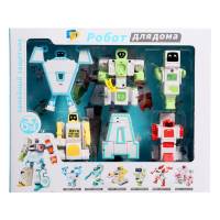 Набор роботов &laquo;Алфавит&raquo;, трансформируется, световые и звуковые эффекты, 6 букв, собираются в 1 робота