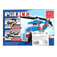 Конструктор Полиция &laquo;Вертолёт&raquo;, 68 деталей