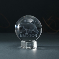 Сувенир стекло шар "Мощь России" d=6 см