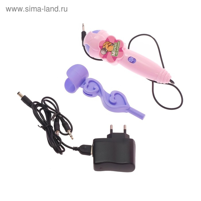 Пианино &laquo;Розовая мечта&raquo; с микрофоном и стульчиком, световые и звуковые эффекты