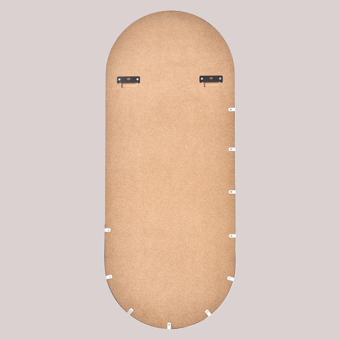 Зеркало настенное "Белый Рубин", в овальном корпусе,  110х45 см