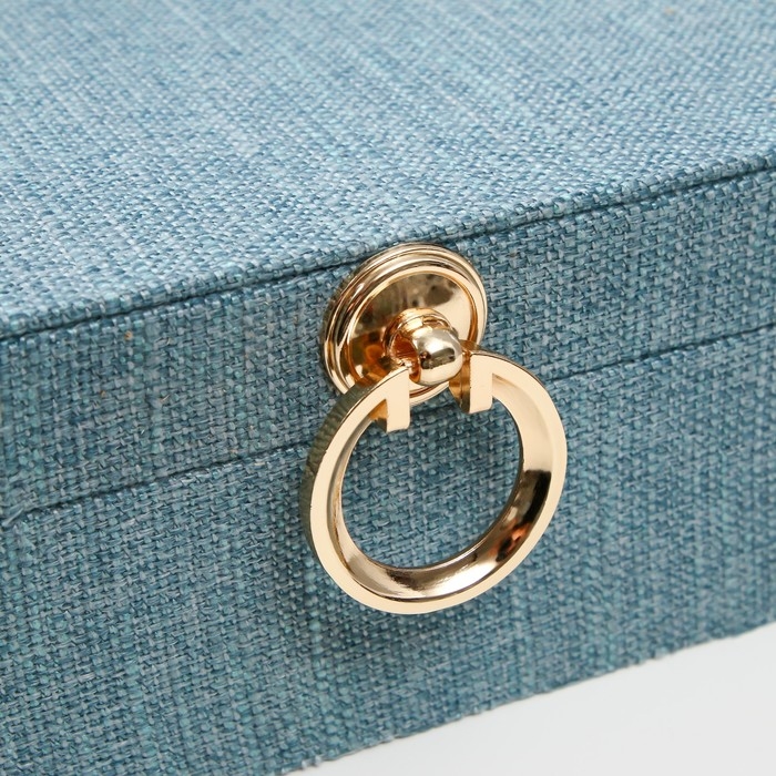 Шкатулка дерево кожзам "Лагуна" 24х16х10,3 см