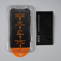 Защитное стекло для iPhone 14 Pro, антишпион, рамка для установки, полный клей, 9H, 0.33 мм