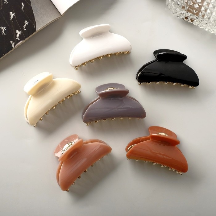 Краб для волос "София" классика, 7 см, микс