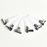 Карнавальный язычок &laquo;Праздник&raquo;, набор 6 шт., цвет серебро