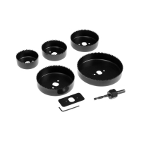 Набор пил кольцевых ТУНДРА, 64-76-89-102-127 мм, 5 шт.