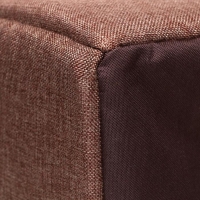 Дом &ndash; трансформер "Квадрат", рогожка, поролон, 43 х 42 х 34 см, бежево-коричневый