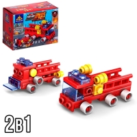 Конструктор пожарные «Техника», 16 видов, МИКС Конструктор пожарные «Техника», 16 видов, МИКС