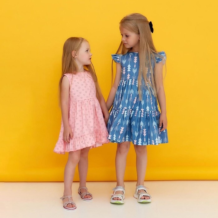 Платье детское KAFTAN «Сердечки» р. 98-104 Платье детское KAFTAN «Сердечки» р. 98-104