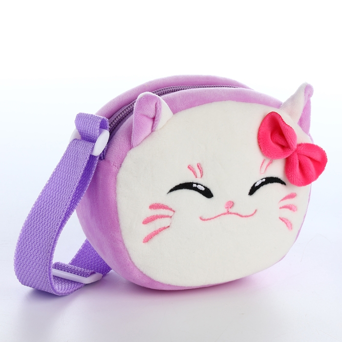 Сумка детская на молнии «Выбражулька», цвет сиреневый Сумка детская на молнии «Выбражулька», цвет сиреневый