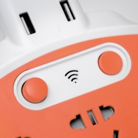 Бра с розетками "Модерни" LED 5Вт бело-оранжевый 15,5х3,4х42 см Бра с розетками "Модерни" LED 5Вт бело-оранжевый 15,5х3,4х42 см