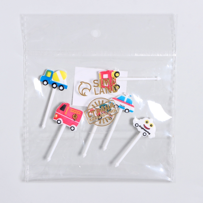 Шпажки «Транспорт», набор 6 шт. Шпажки «Транспорт», набор 6 шт.