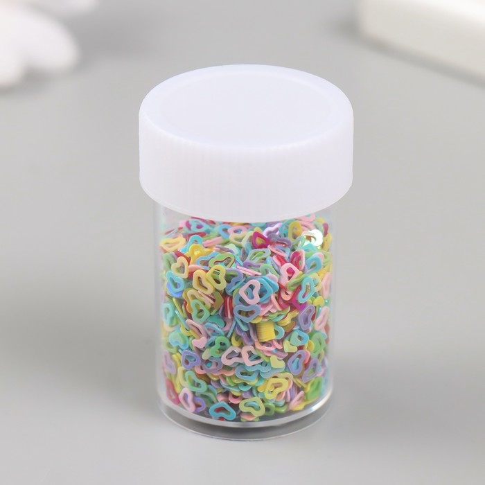 Блестки в баночке Блестки в баночке "Звёздочки" 12 шт, сердечки