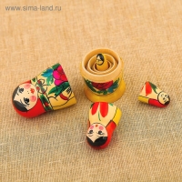 Матрёшка «Галина», красный платок, 4 кукольная, 9 см Матрёшка «Галина», красный платок, 4 кукольная, 9 см