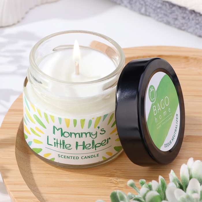 Свеча ароматическая в банке "Яблочный сок", совый воск, 80 г