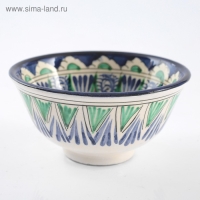 Пиала чайная Риштанская керамика "Цветы" большая, 11 см, микс Пиала чайная Риштанская керамика "Цветы" большая, 11 см, микс