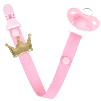 Держатель для соски - пустышки &laquo;Принцесса&raquo;, на ленте