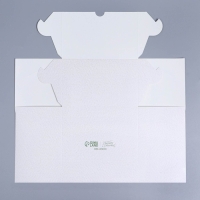 Коробка для капкейков, кондитерская упаковка с окном, 4 ячейки &laquo;Белые розы&raquo;, 16 х 16 х 10 см