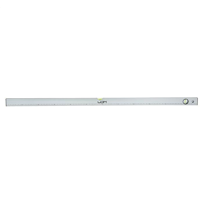 Уровень алюминиевый ЛОМ, 2 глазка, линейка, 1200 мм