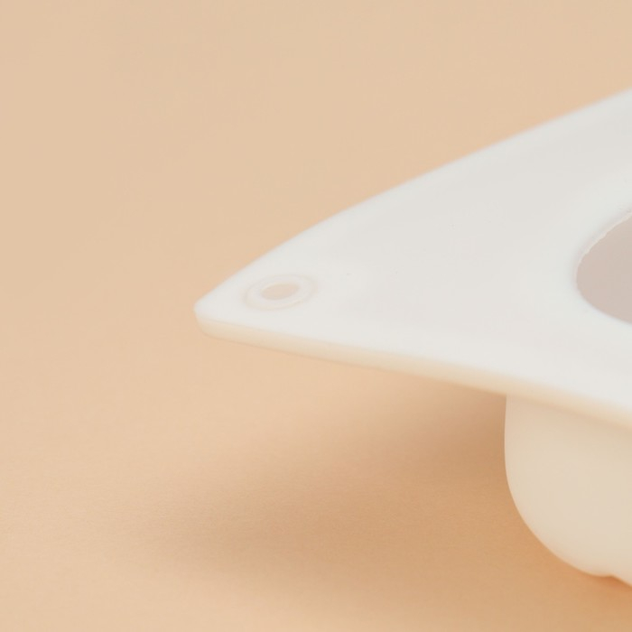 Форма для муссовых десертов и выпечки Доляна &laquo;Кофейные зёрна&raquo;, силикон, 28,5&times;17&times;2,5 см, 6 ячеек (8&times;6 см), цвет белый