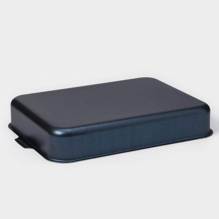 Набор противней &laquo;Лазоньера&raquo;, 3 предмета: 19&times;25 см, 23&times;30 см, 27&times;35 см, h=7 см, антипригарное покрытие, цвет синий