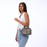 Сумка женская на молнии, цвет бронзовый Сумка женская на молнии, цвет бронзовый