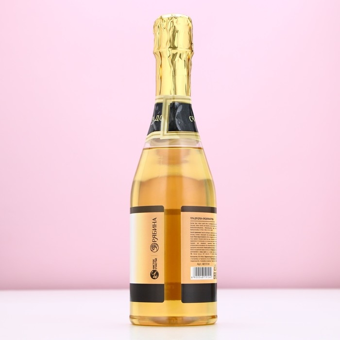 Гель для душа во флаконе шампанское &laquo;Море счастья&raquo;, 450 мл, аромат шампанского, Новый Год