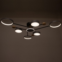 Люстра с ПДУ 2298/7GN LED 156Вт 3000-6000К серый 105х99х15 см BayerLux