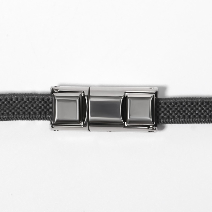 Фиксатор для шнурков, пара, размер 2,6 &times; 1 &times; 0,8 см, цвет серебристый