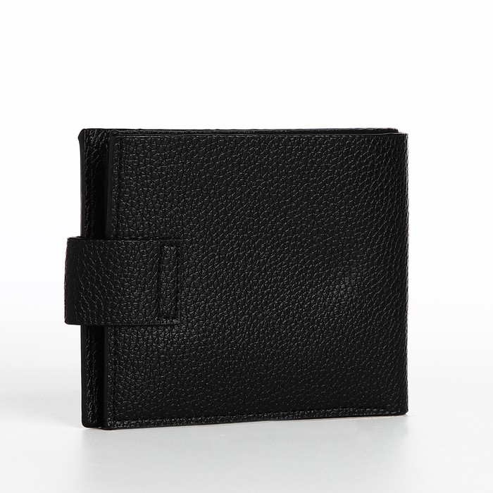 Портмоне мужское на магните, отдел для купюр, карт, монет, цвет чёрный Портмоне мужское на магните, отдел для купюр, карт, монет, цвет чёрный