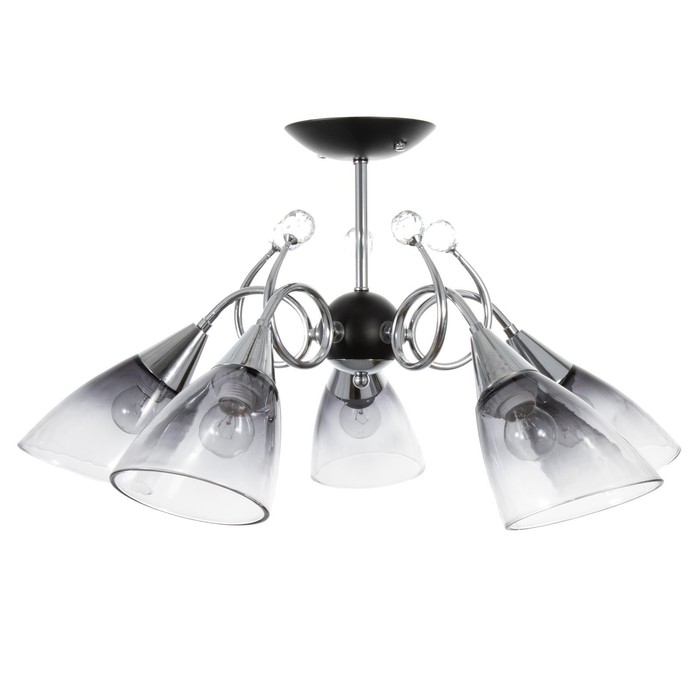 Люстра "Марианна" 5хЕ27 40Вт черный 69х69х32,5см BayerLux