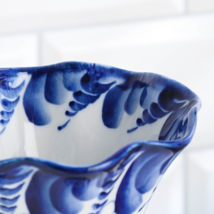 Ваза &laquo;Катерина&raquo;, 11&times;11&times;30 см, гжель