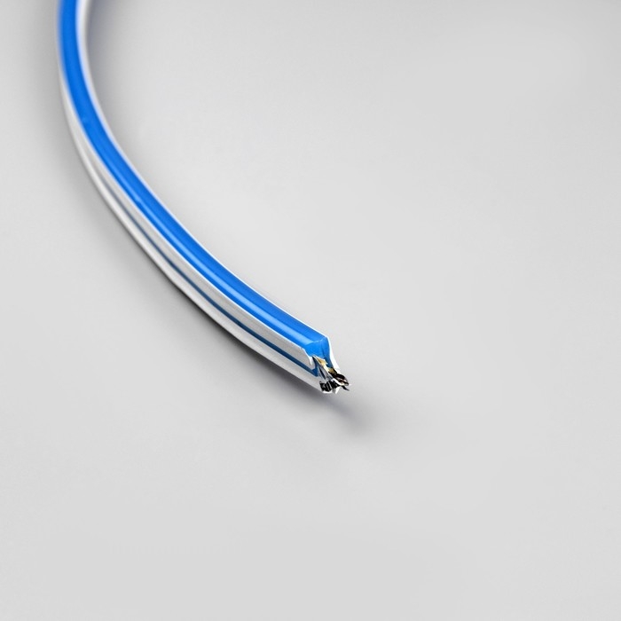 Гибкий неон Luazon Lighting 6 &times; 12 мм, IP65, 50 м, SMD2835, 120 LED/м, 12 В, свечение синее