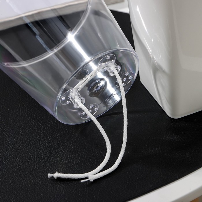 Кашпо для цветов со вставкой &laquo;Грейс&raquo;, 1,4 л (800 мл), цвет белый