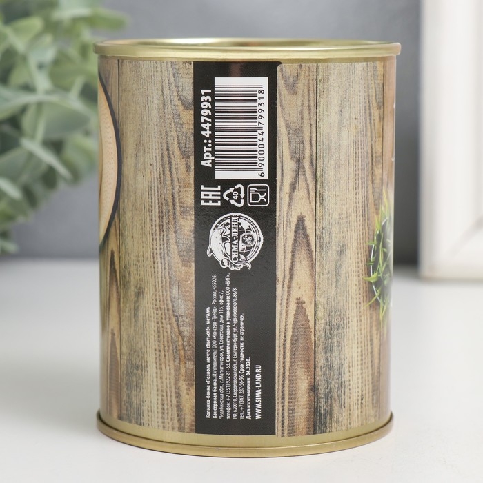 Копилка-банка металл "Позволь мечте сбыться!" 7,3х9,5 см