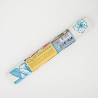 Скатерть без основы одноразовая двухсторонняя &laquo;Лилии&raquo;, 110&times;180 см, рулон 5 шт, белая