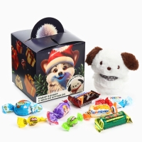 Набор конфет с игрушкой "С новым годом: корги", 250 г Набор конфет с игрушкой "С новым годом: корги", 250 г