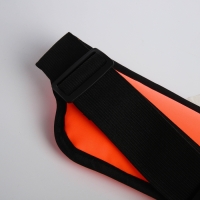 Сумка поясная на молнии, светоотражающие элементы, цвет оранжевый Сумка поясная на молнии, светоотражающие элементы, цвет оранжевый