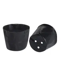 Пакет для рассады, 2 л, d = 17 см, h = 13 см, полиэтилен, чёрный, Greengo