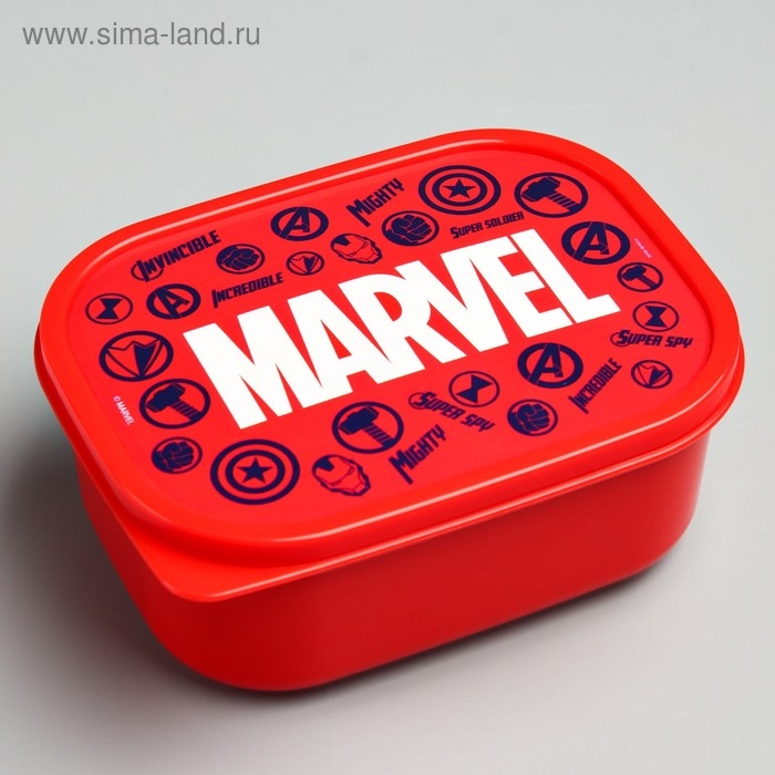 Ланч-бокс, прямоугольный, 500 мл Ланч-бокс, прямоугольный, 500 мл "Марвел", Мстители