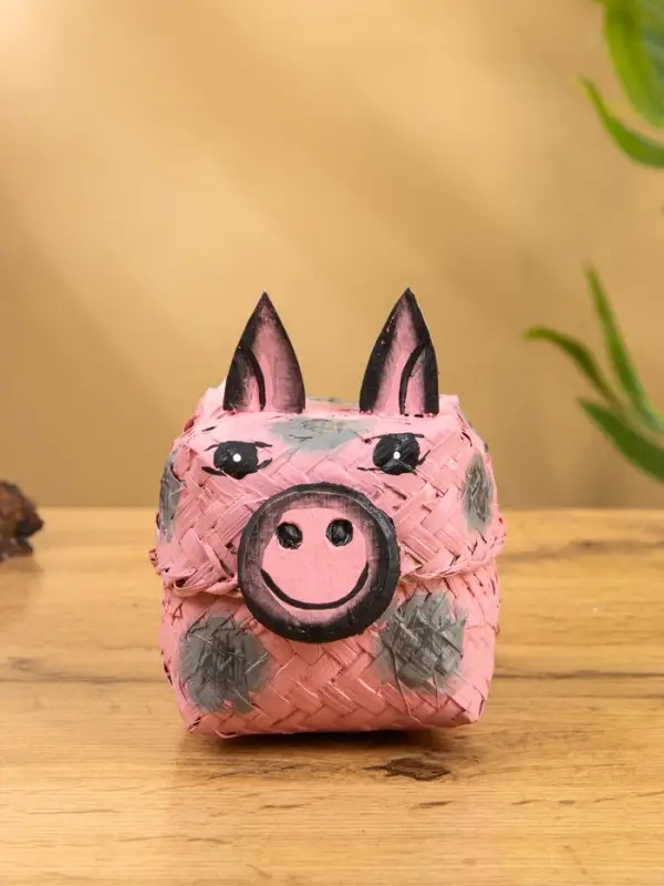 Корзинка &laquo;Поросёнок&raquo;, 8&times;8&times;13 см, бамбук