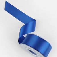 Лента атласная двухсторонняя №0329 38мм*25&plusmn;1м синий TR