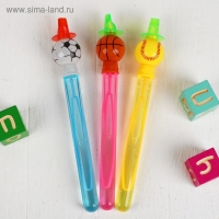 Мыльные пузыри &laquo;Спорт&raquo;, со свистком, МИКС, 60 мл