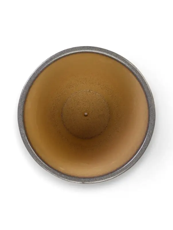 Горшок цветочный с поддоном 7,5 л, керамика "Шагрень" (М)