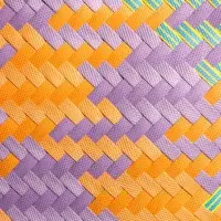 Сумка плетёная, 30&times;15&times;30 см, пластик, разноцветная