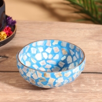 Чаша "Мозаика" 14х14х6 см, кокос +/- 1 см