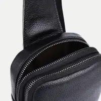 Сумка-слинг на молнии, цвет чёрный