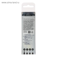 Набор ручек капиллярных 4 штуки (линеры XS, S, F; кисть B), Faber-Castell PITT&reg; Artist Pen Manga, цвет черный